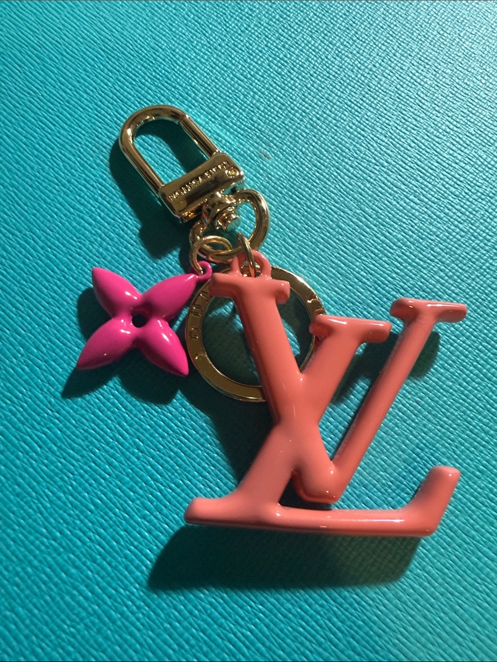 Monogram bag charm/Key chain